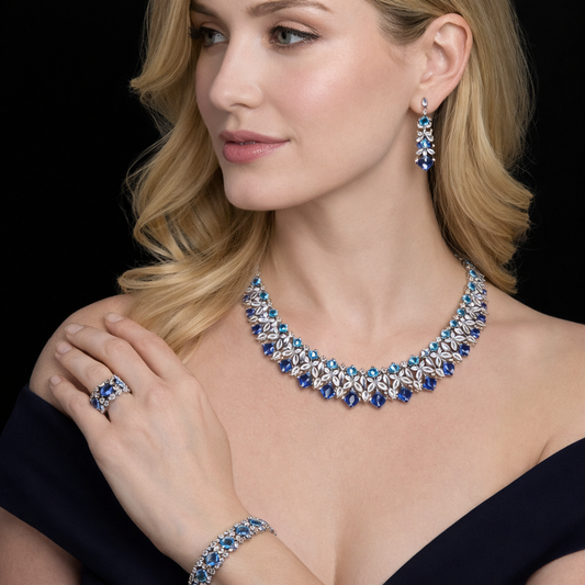 Luxury Statement Necklace – Elegant Crystal Jewelry for Women