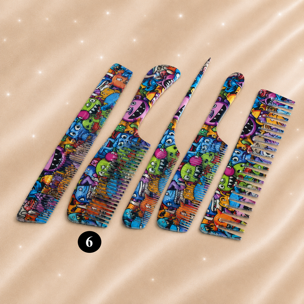 Hair Styling Comb Set – Detangling, Parting & Styling Combs