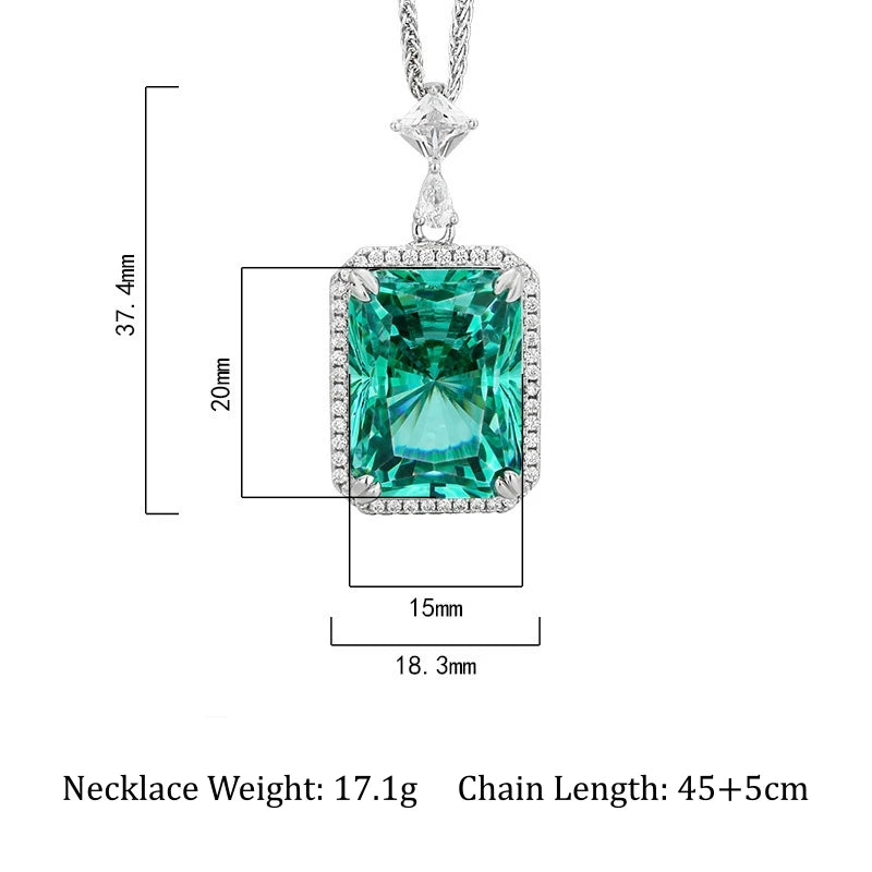 Green Crystal Statement Necklace