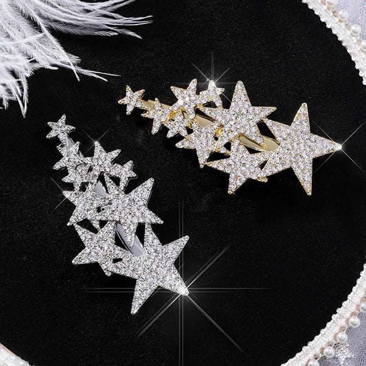 Sparkling Star Rhinestone Hair Pin – Fashion Hair Accessory for Women