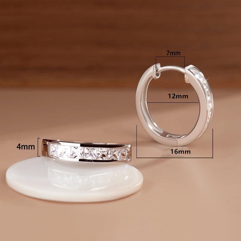 Classic 925 Silver Hoop Earrings – Lightweight & Safe for Sensitive Skin
