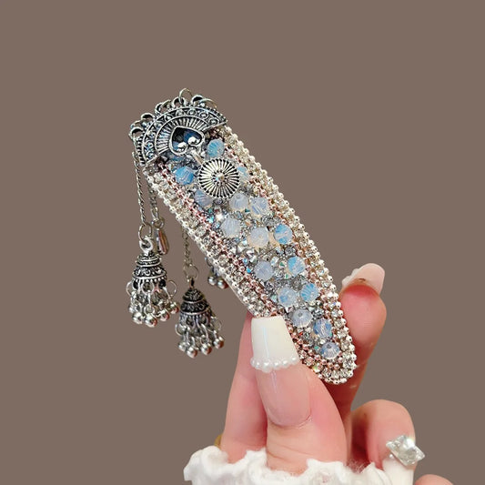 Luxury Bohemian Hair Accessory – Crystal Embellished Hair Pin