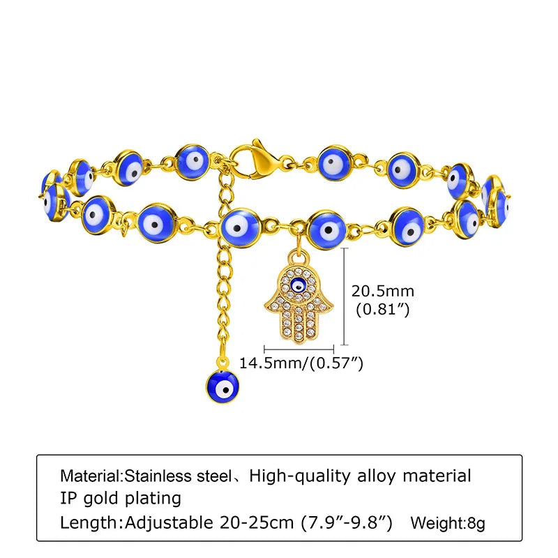 Evil Eye Chic Foot Jewelry Anklet for Women
