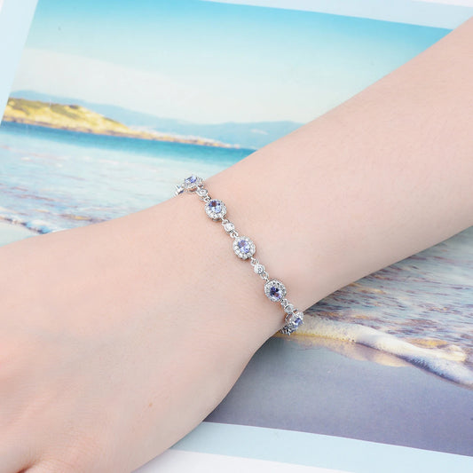 Luxury 2 Carat 925 Sterling Silver Bracelet – Timeless Fine Jewelry for Women