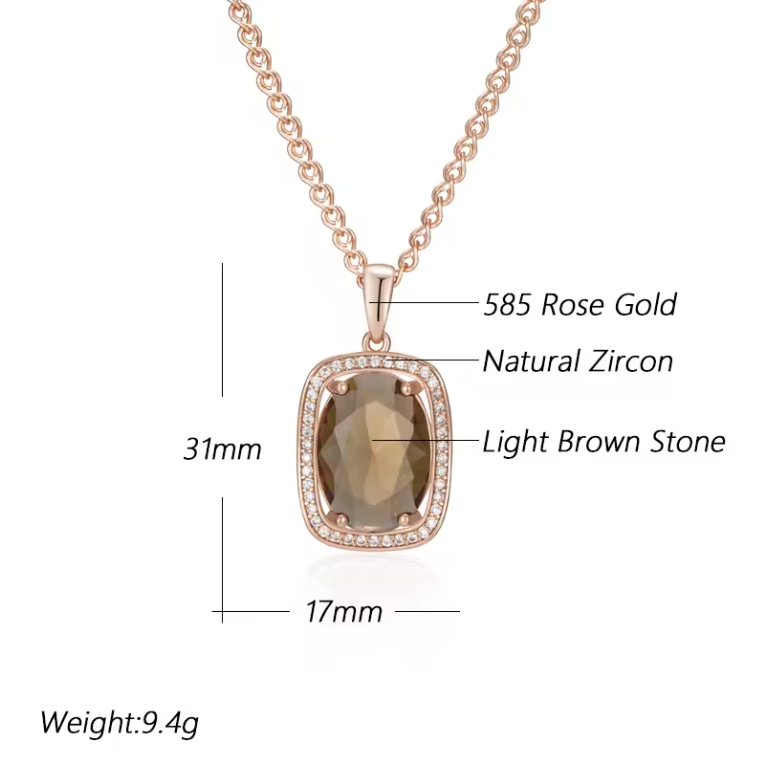 Luxury Statement Zircon Jewelry Set – Elegant Necklace Earrings & Ring