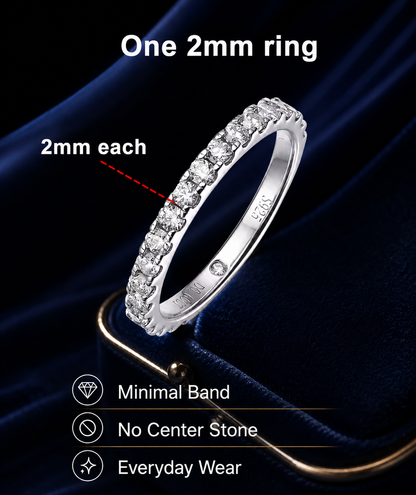 Moissanite Rings for women Sparkling Diamond Bridal Sets with GRA s925 Sterling Sliver Plated 18k Eternity Band