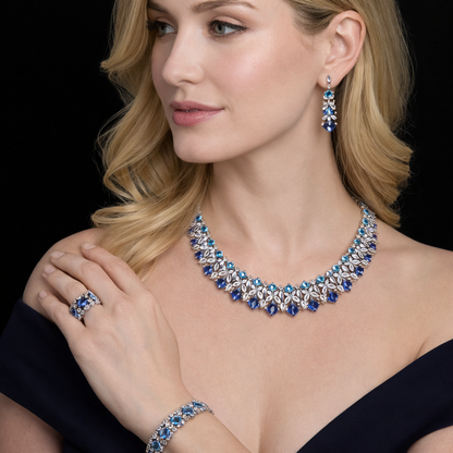 Luxury Statement Necklace – Elegant Crystal Jewelry for Women