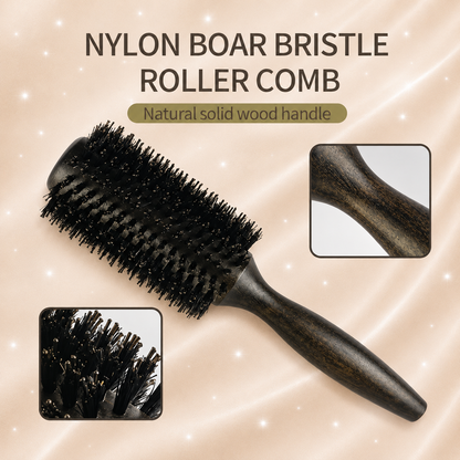 Boar Bristle Round Hair Brush – Volume & Blowout Styling