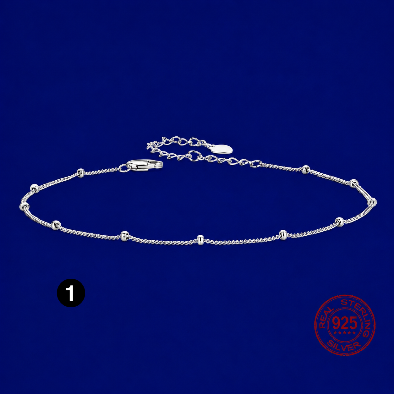 925 Sterling Silver Luxury Anklet