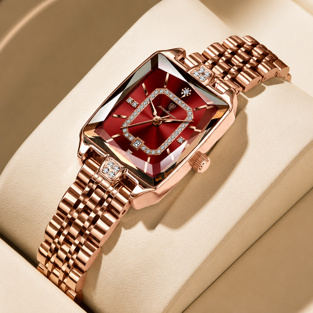 Luxury Women's Signature Watch – Crystal Quartz Timepiece