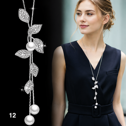Fashion Long Crystal Pendant Necklace for Women