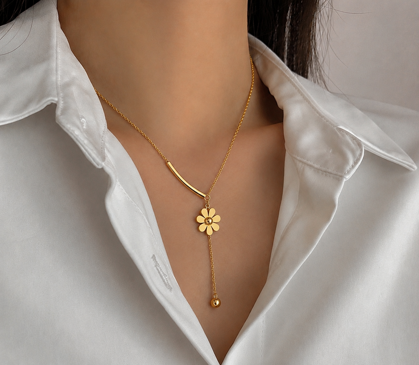 Gold Pendant Necklace for Women – Minimalist Layered Jewelry