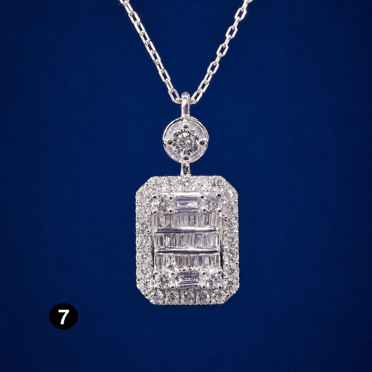 Elegant Cubic Zirconia Pendant Necklace - 925 sterling Silver Chain With Luxury Multi - Color Gemstones for Women