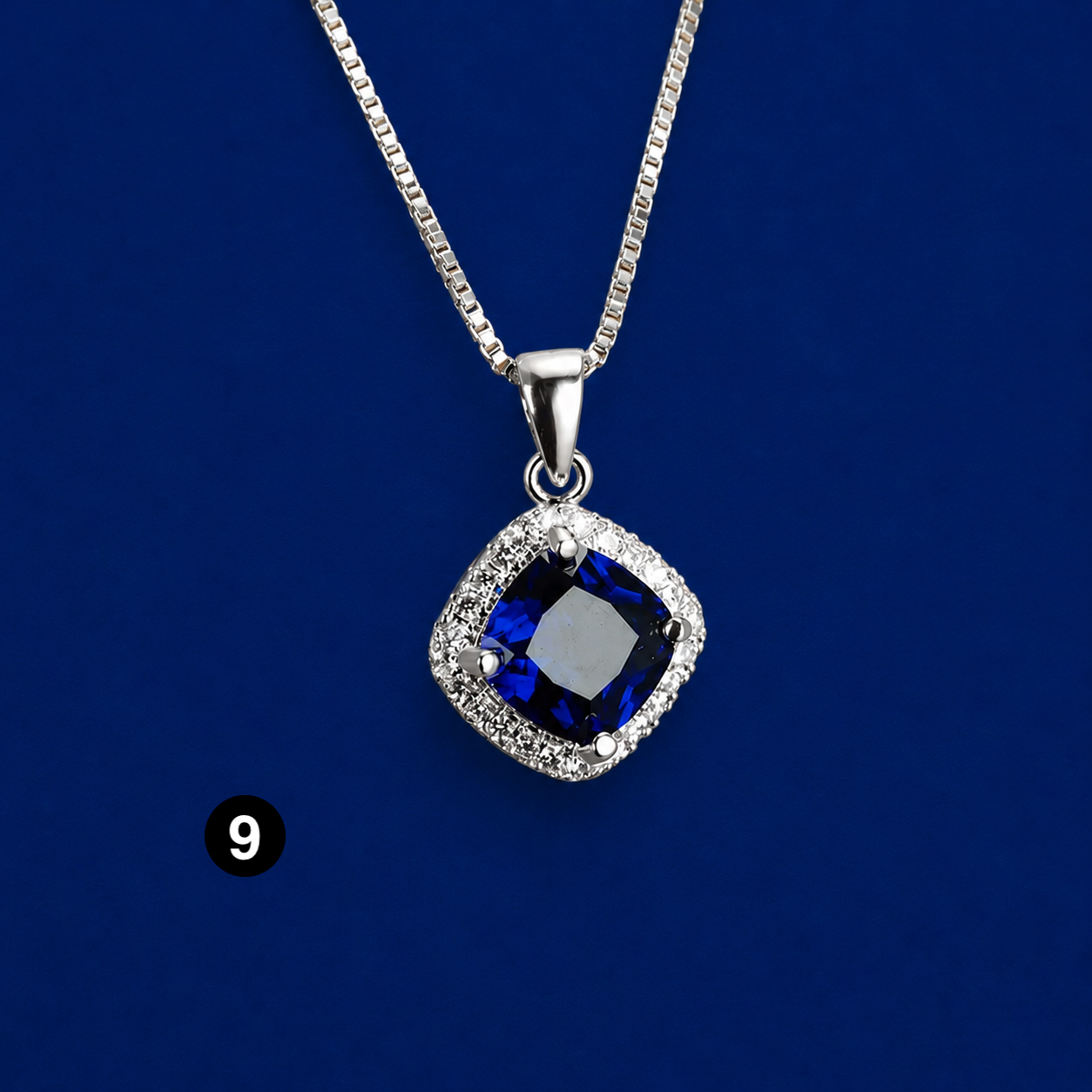 Elegant Cubic Zirconia Pendant Necklace - 925 sterling Silver Chain With Luxury Multi - Color Gemstones for Women
