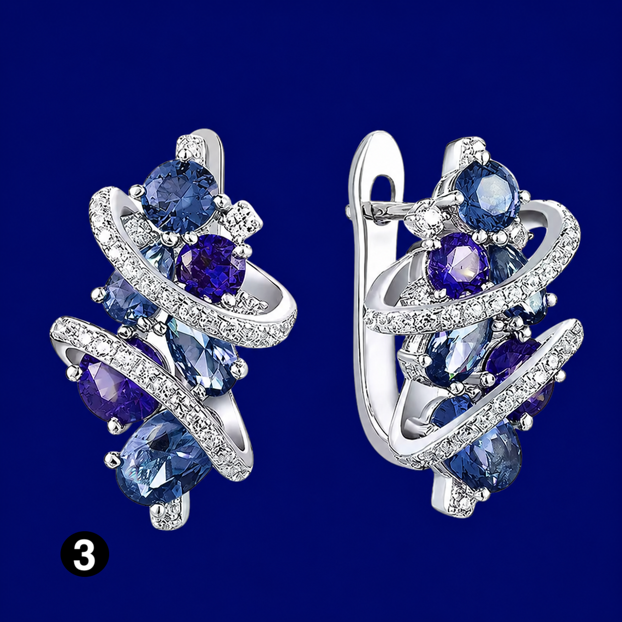 Luxury Crystal Zircon Earrings for Women