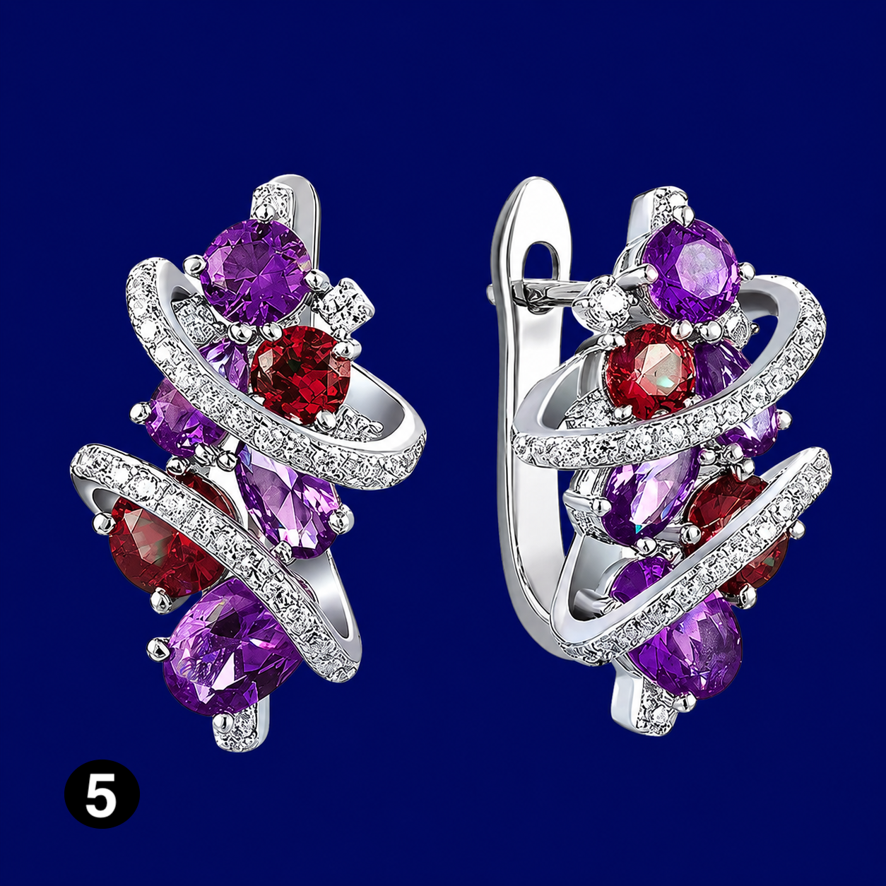Luxury Crystal Zircon Earrings for Women