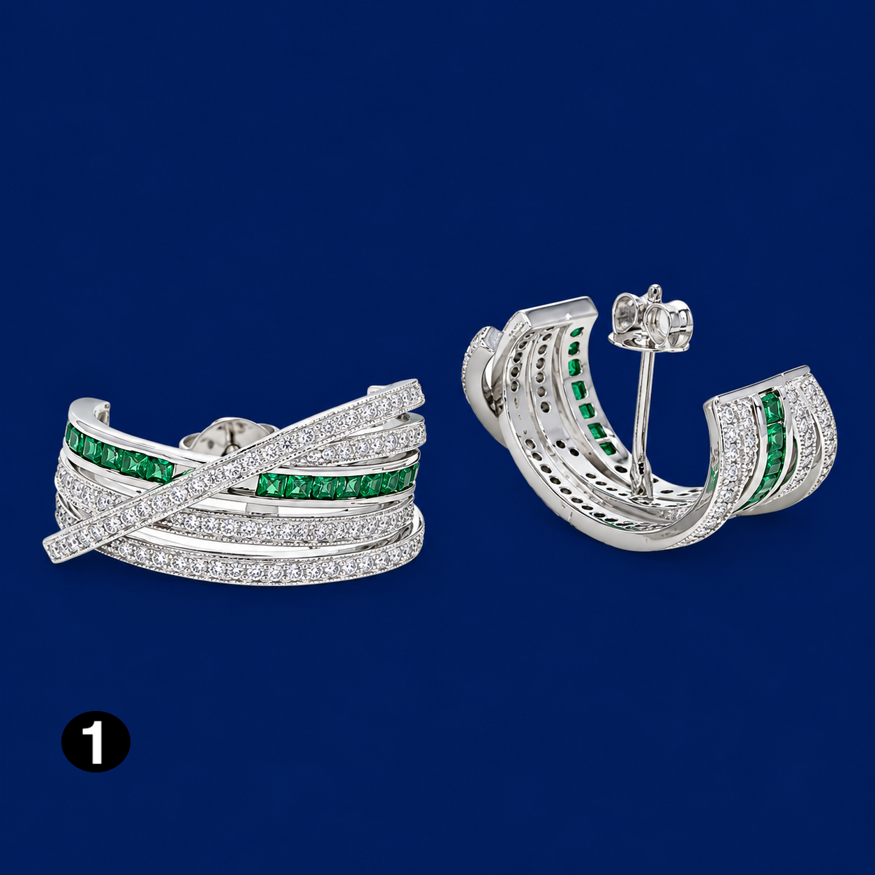 Luxury Ear Cuffs Adorned with Zircon Stones – No Piercing Needed