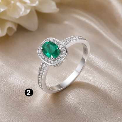 925 Sterling Silver Blue Sapphire Ring – Luxury Engagement Jewelry