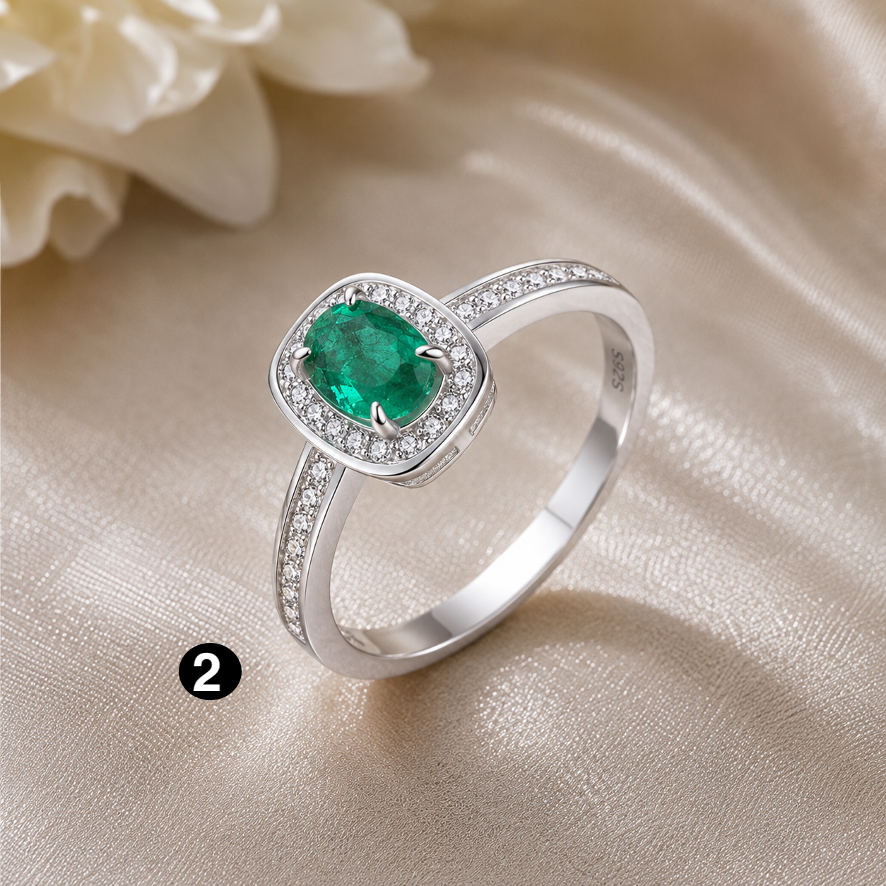 925 Sterling Silver Blue Sapphire Ring – Luxury Engagement Jewelry