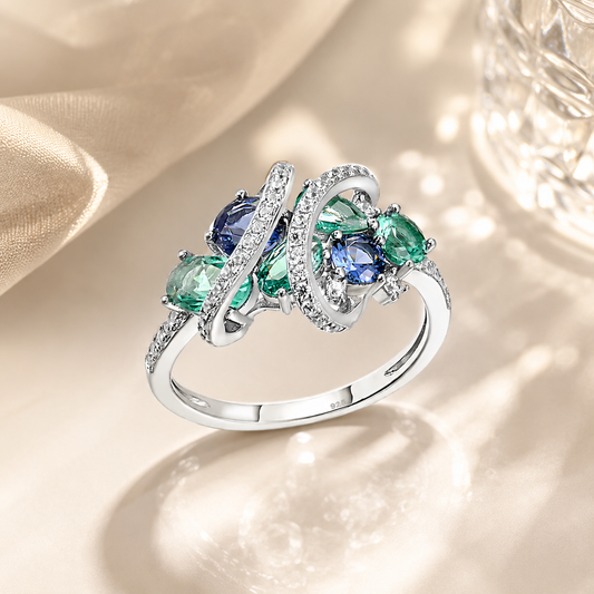 925 Sterling Silver Spinel Ring – Elegant Gemstone Style Statement Ring