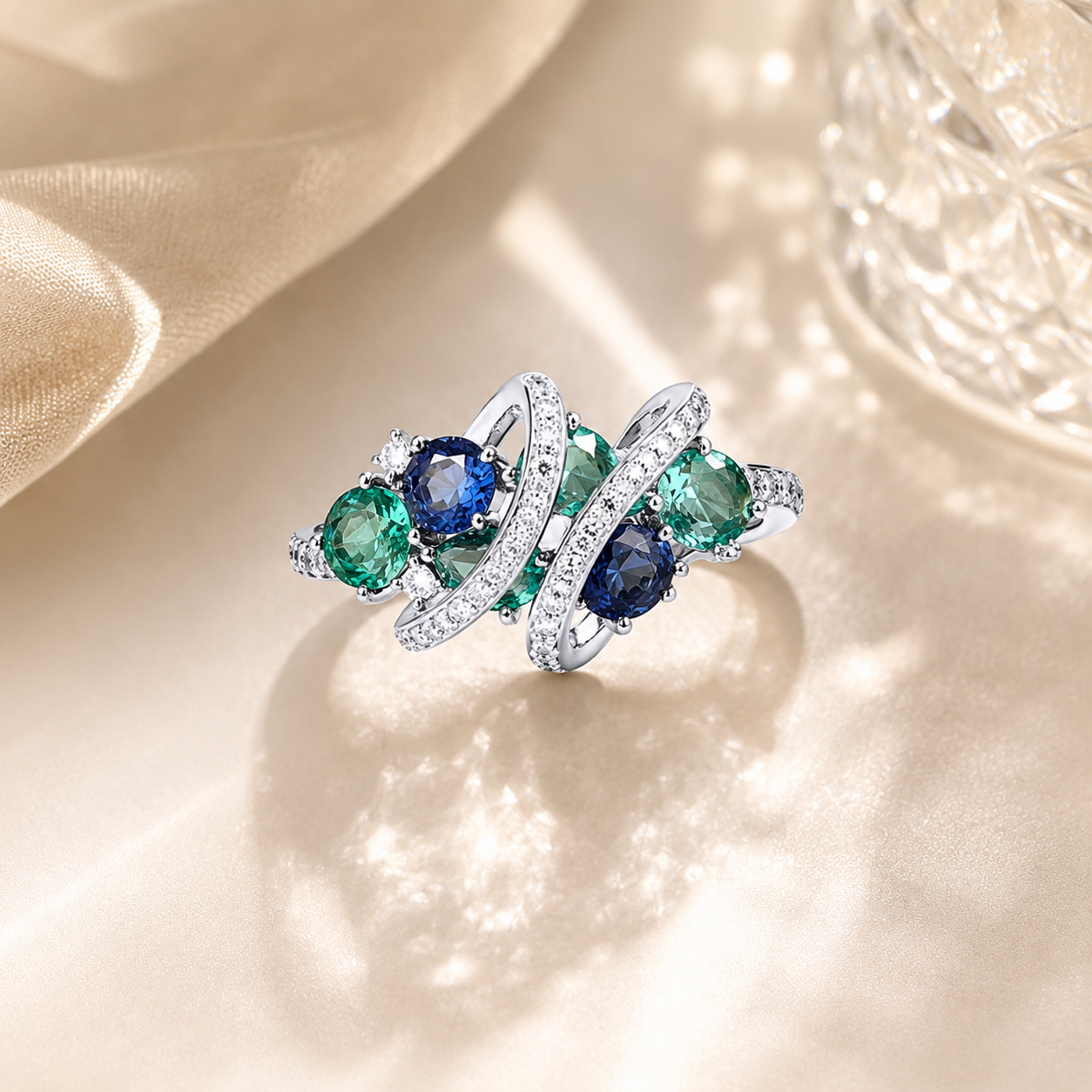 925 Sterling Silver Spinel Ring – Elegant Gemstone Style Statement Ring