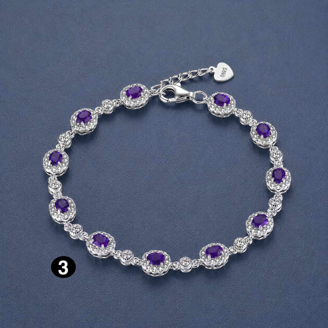Luxury 2 Carat 925 Sterling Silver Bracelet – Timeless Fine Jewelry for Women