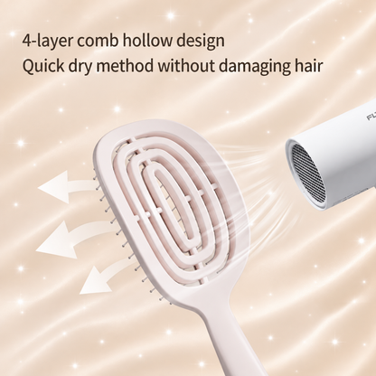 Self-Cleaning Hair Brush + Detangling Hair Brush + Styling Brush