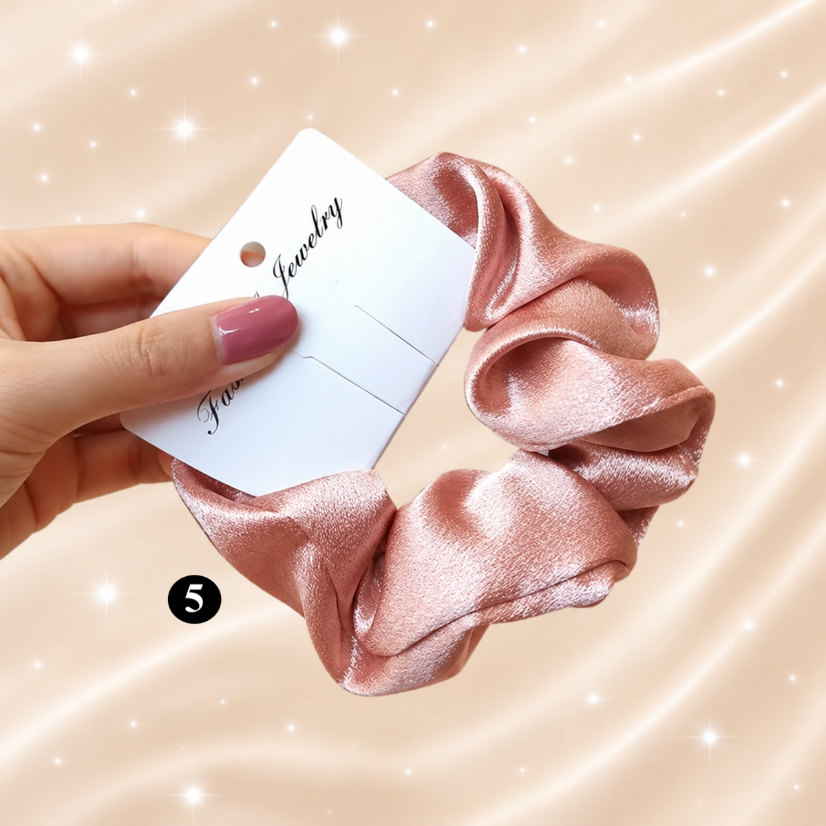Luxury Satin Hair Scrunchie – Soft Elastic Hair Tie