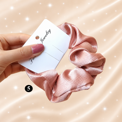 Luxury Satin Hair Scrunchie – Soft Elastic Hair Tie