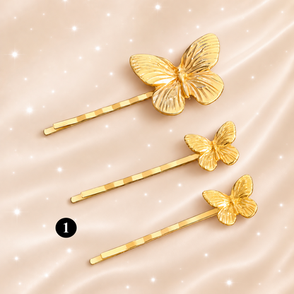 Vintage Butterfly Metal Hairpin – Elegant Women Hair Accessory
