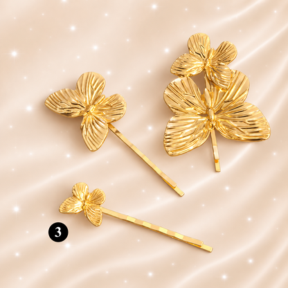 Vintage Butterfly Metal Hairpin – Elegant Women Hair Accessory