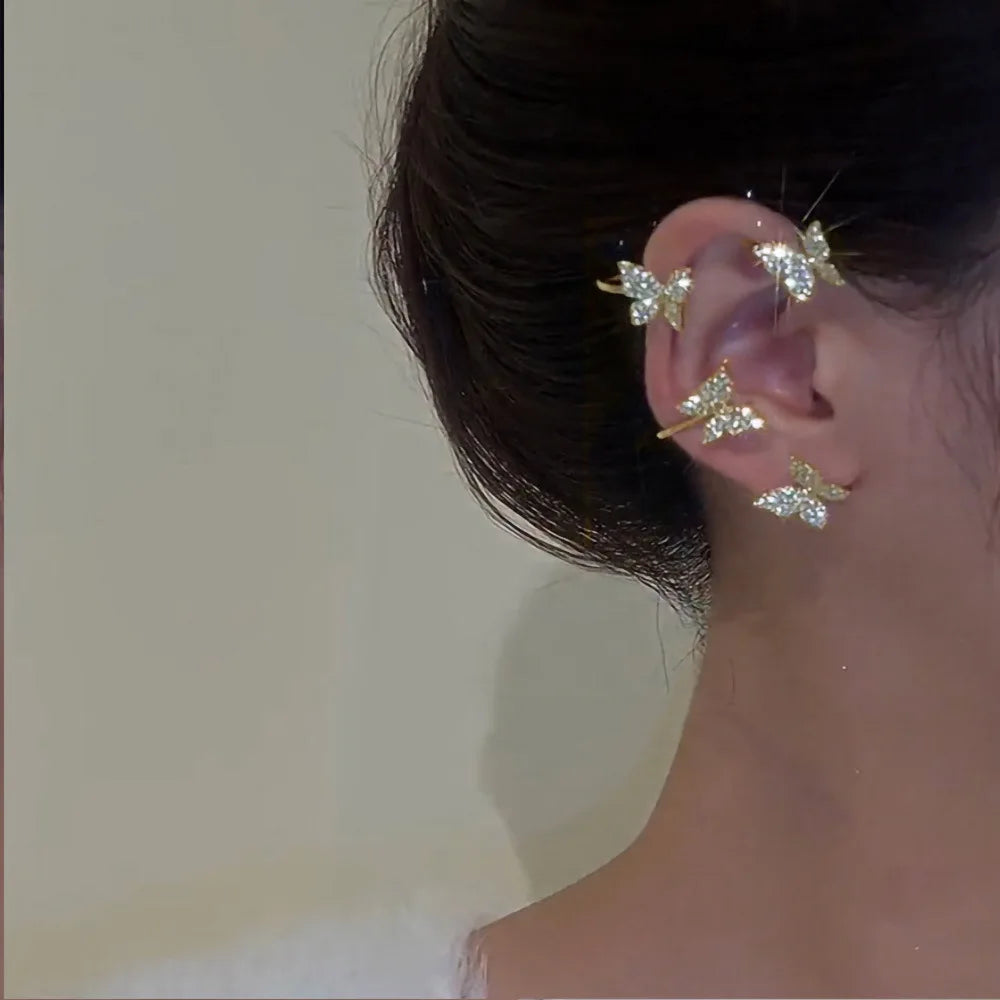 Luxury Crystal Ear Wrap Earrings