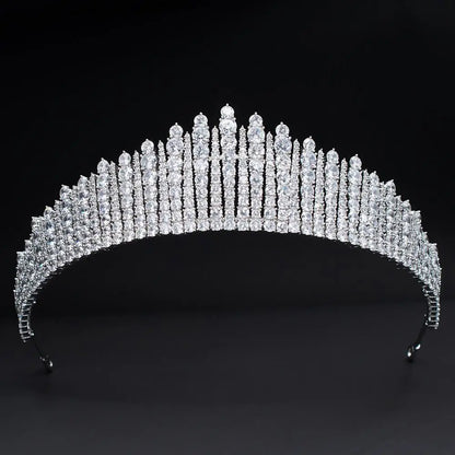 Luxury Silver Crown Tiara for the Bride