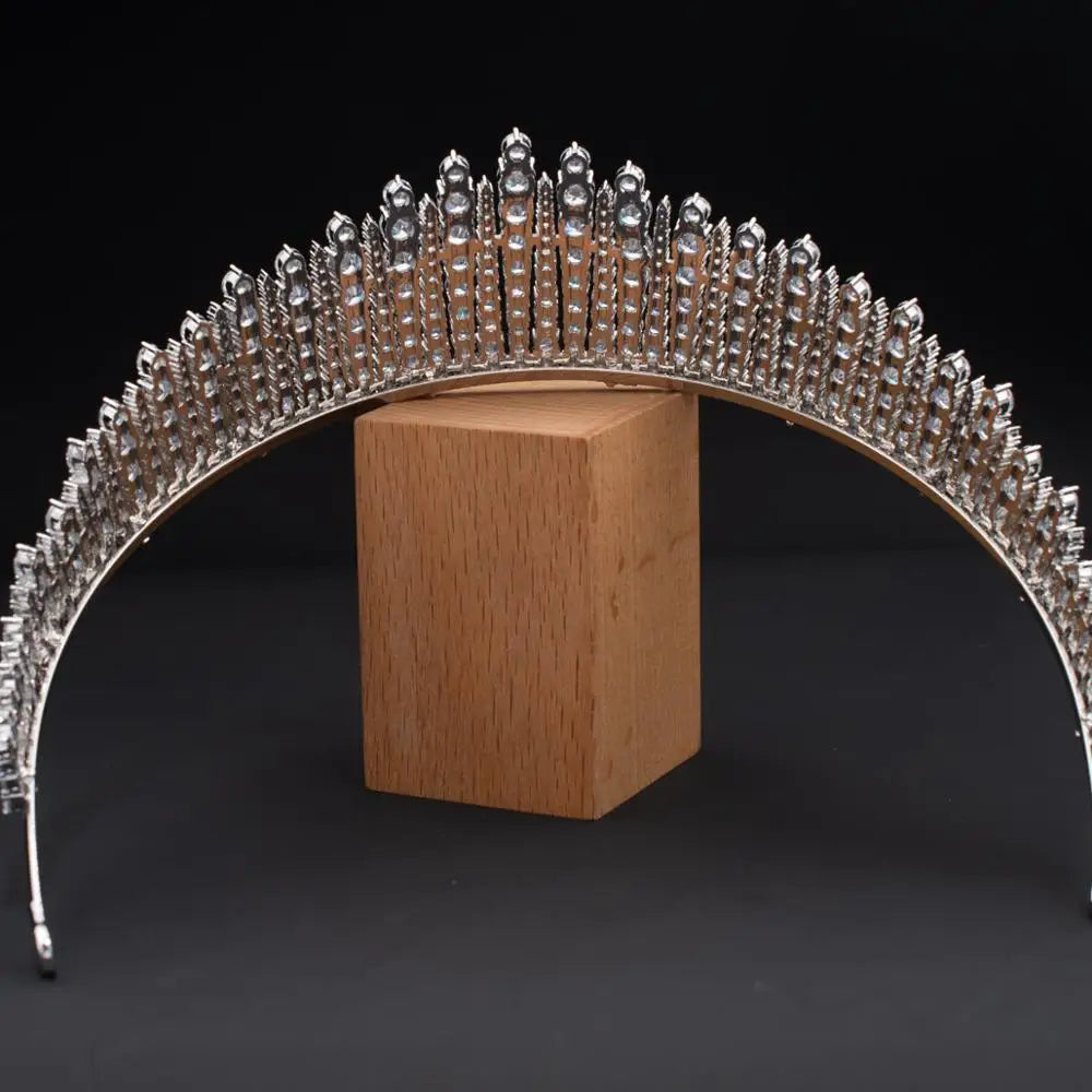 Luxury Silver Crown Tiara for the Bride