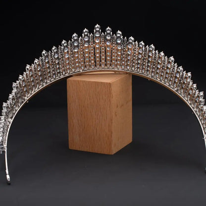 Luxury Silver Crown Tiara for the Bride