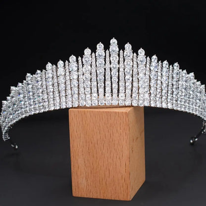 Luxury Silver Crown Tiara for the Bride