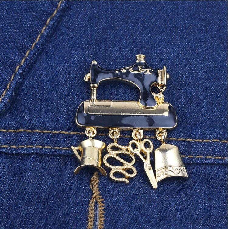 Sewing Machine Brooch – Tailor & Sewing Lover Pin
