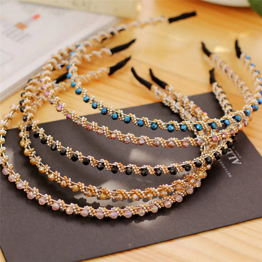 Luxury Pearl & Crystal Hairband – Elegant Hair Accessory for Women
