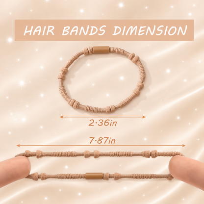 Boho Elastic Hair Ties & Bracelets – 20 Pcs