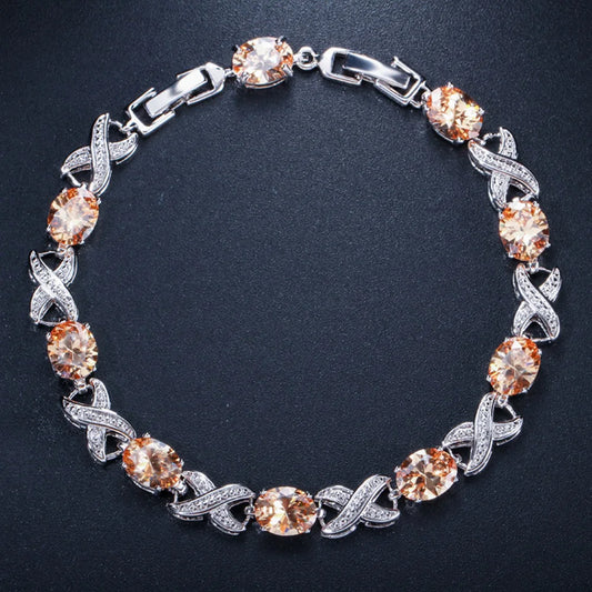 Elegant & Luxurious Zirconia Bracelet – Timeless Sparkle