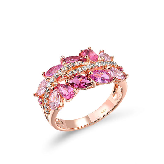 Luxury 925 Sterling Silver Ring – Elegant Design with Sparkling Stones, Perfect for Weddings, Parties & Special Occasions.