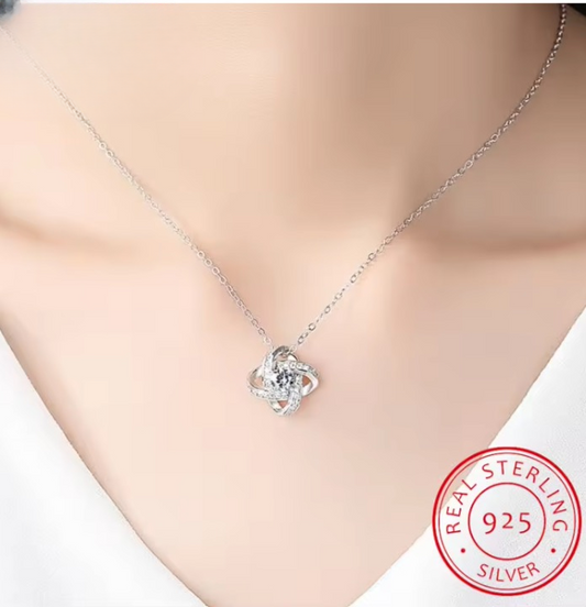 925 Sterling Silver Pendant & Earrings Set - Minimalist Daily Or Evening Jewelry