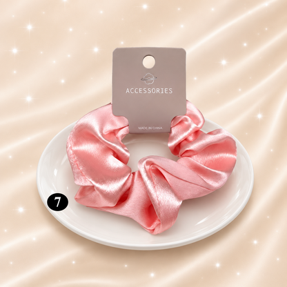 Luxury Satin Hair Scrunchie – Soft Elastic Hair Tie