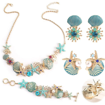 Seaside Elegance Set – Necklace, Earrings & Bracelet