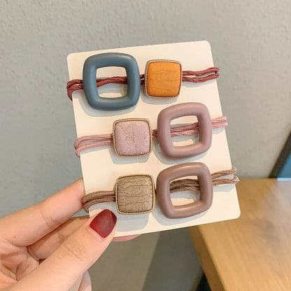 Elegant Matte Square Hair Tie – Premium Minimalist Hair Accessory