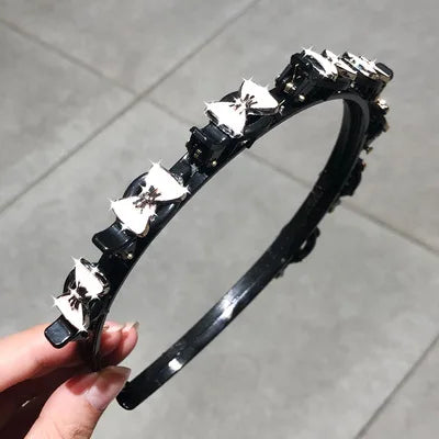Pearl & Rhinestone Hairband – Stylish Hair Accessory for Women & Girls