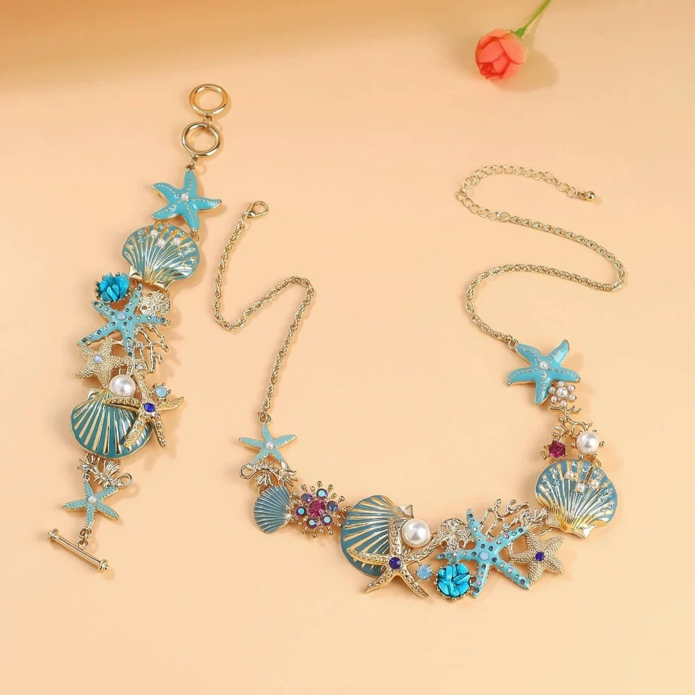 Seaside Elegance Set – Necklace, Earrings & Bracelet