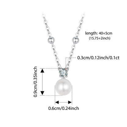 Luxury Natural Pearl Jewelry Set | 925 Sterling Silver Earrings & Pendant Necklace | Elegant Bridal & Gift Jewelry