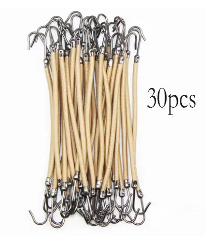 10 /20/30Pieces Double Hook Elastic Hair Bands – Strong Hold & Stylish Ponytail Accessory