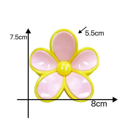 3pcs Pastel Flower Hair Accessories – Soft & Feminine Look